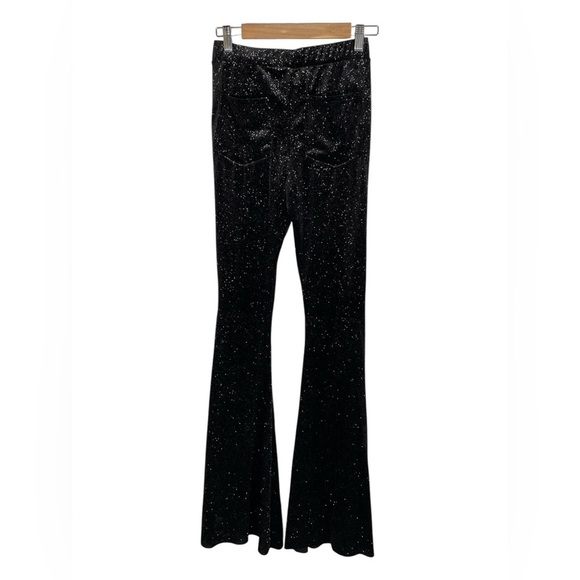 NEW SAINTS & HEARTS sparkle sequin trouser - volume in black Small NWT - Picture 3 of 12